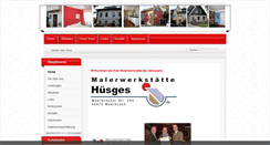 Desktop Screenshot of maler-huesges.de
