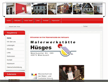 Tablet Screenshot of maler-huesges.de